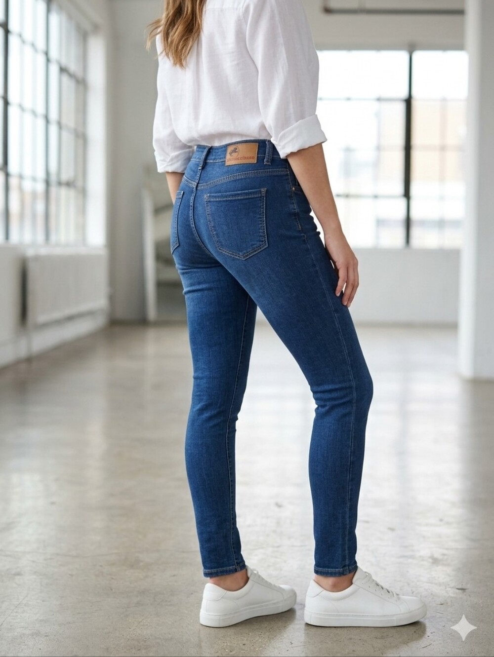 NWT Parasuco Mid Rise Skinny Jeans Tummy Control Size 6 Blue Denim